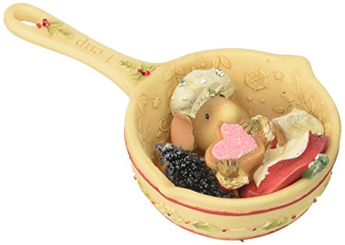 Enesco 4057660 Heart of “Christmas Mouse in Measuring Cup Hanging Ornament