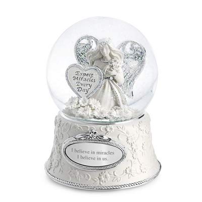 Things Remembered Personalized Miracle Angel Musical Snow Globe with Engraving Included