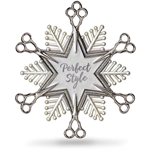Hallmark Keepsake Christmas Ornament 2018 Year Dated, Hairdresser Snowflake Scissors Holiday Style
