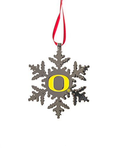 Collegiate Pulse Oregon Ducks NCAA Snowflake Christmas Ornament