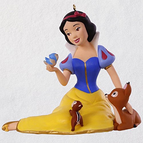 Hallmark Keepsake Christmas Ornament 2018 Year Dated, Disney Snow White and The Seven Dwarfs 80th Anniversary, Porcelain