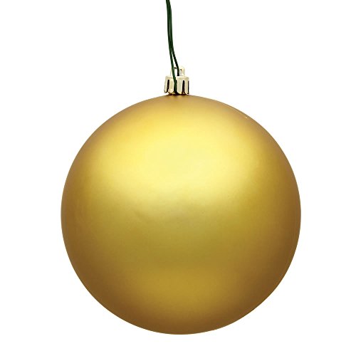 Vickerman 3″ Gold Matte Ball Christmas Ornament, 32 per Box