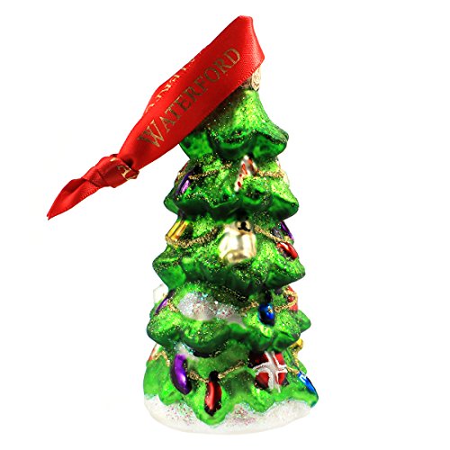 Waterford Holiday Heirlooms Decorated Christmas Tree Ornament with Glitter #153721