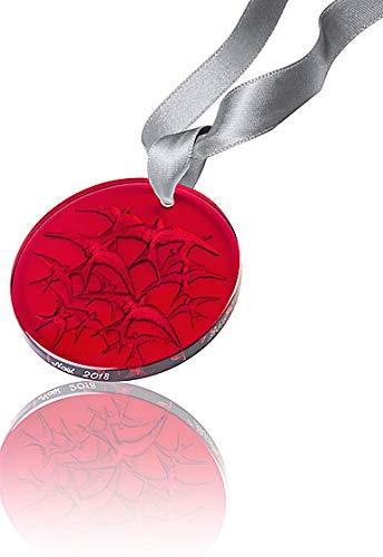 Lalique Swallows Red Christmas Ornament 2018#10647100