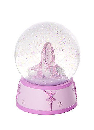 Pink Ballet Shoe Snow Globe Ballerina Dance Gift for Girls