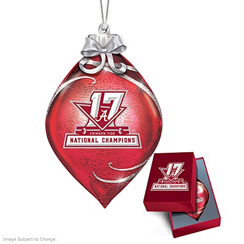 Alabama Crimson Tide 2017 Football National Champions Christmas Lighted Ornament by The Bradford Exchange