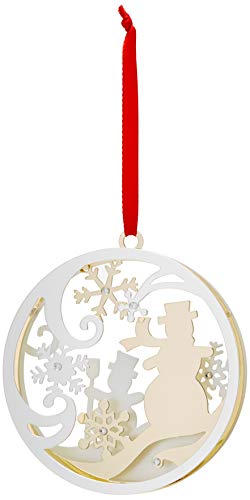 Lenox Stamped Snowman Ornament