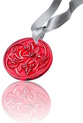 Lalique Crystal ENTRELACS, CHRISTMAS ORNAMENT 2017 – Red