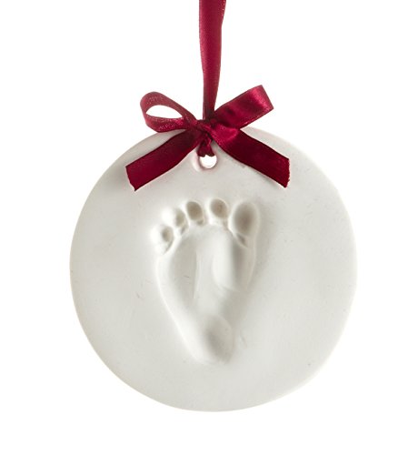 Tiny Idea’s Baby Handprint or Footprint No Bake Ornament Kit – Makes a Great Holiday Gift and Keepsake