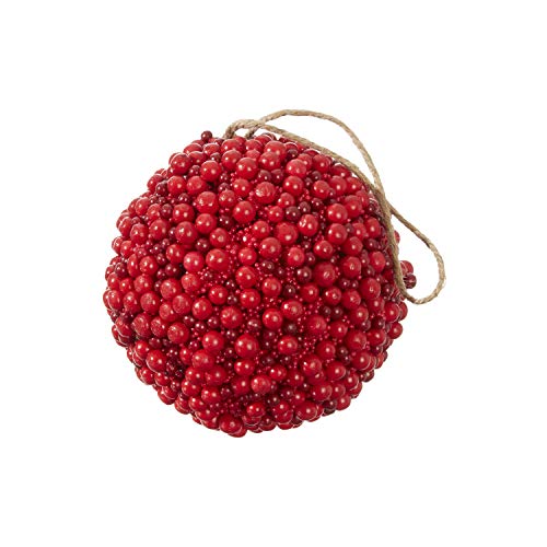 RAZ Imports Raz 5″ Red Berry Ball Christmas Ornament 3826929