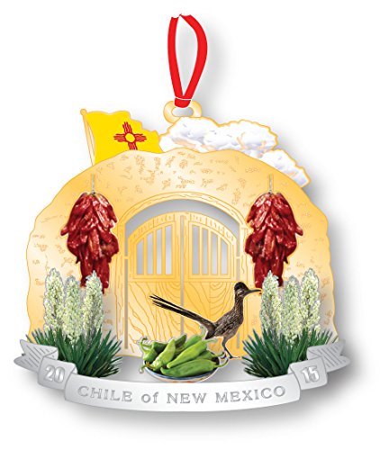 New Mexico Governor’s Mansion Christmas Ornament 2016 Chile of New Mexico