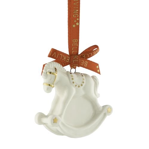 Belleek Rocking Horse Mini Ornament