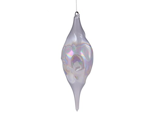 Jim Marvin 8” Iridescent Glass Finial Christmas Ornament