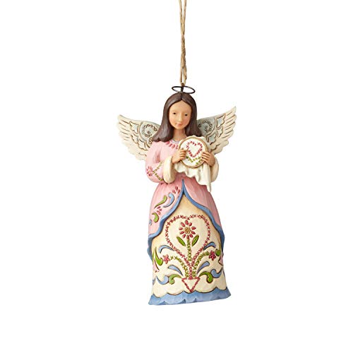 Enesco Jim Shore Heartwood Creek Sewing Angel Hanging Ornament 4.5″ Multicolor