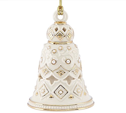 Florentine & Pearl Bell Ornament by Lenox