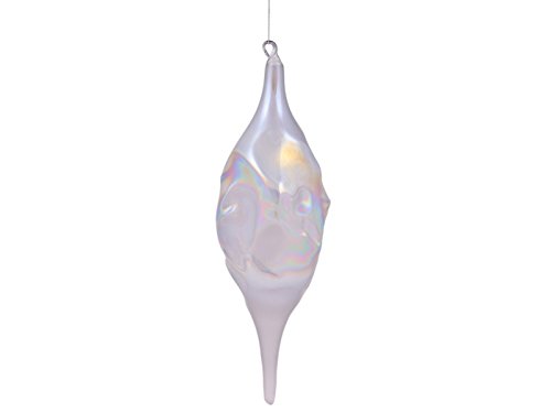 Winward International Inc. Jim Marvin 12” Iridescent Glass Finial Christmas Ornament