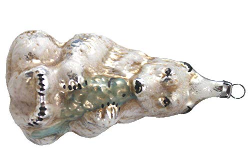 Marolin Polar Bear with Fish MA2011116 German Glass Ornament w/Gift Box