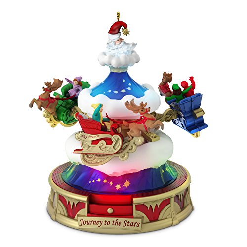 Hallmark Keepsake Ornament 2018 Year Dated, Christmas Carnival Journey to The Stars with Music, Light and Motion Ride