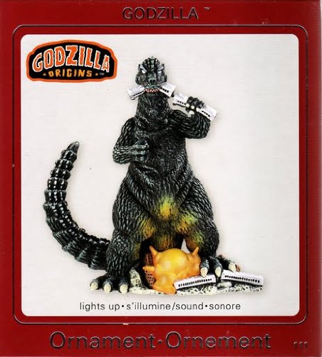 Godzilla Biting Train 2009 Carlton Ornament