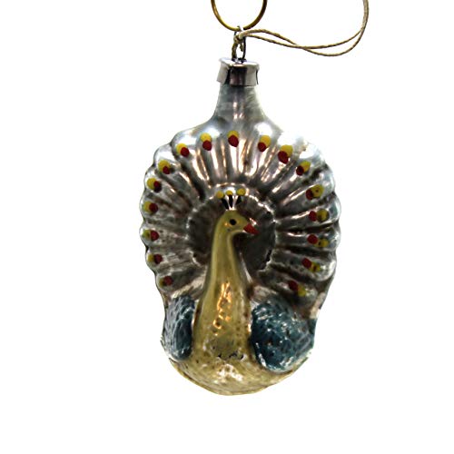 Marolin Peacock Glass Ornament Feather Tree 2011201