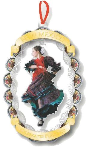 New Mexico Governor’s Mansion Christmas Ornament 2019 New Mexico Celebrates Flamenco ‘La Emi’