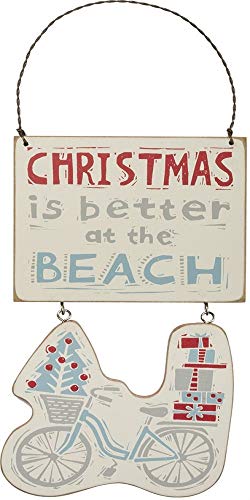 Primitives by Kathy Christmas is Better at The Beach Hanging Ornament