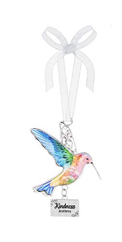 Ganz Decor Life is Beautiful Hummingbird Ornament 3.75″ H (Kindness Matters)