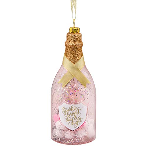 Hallmark Christmas Ornaments, Hallmark Signature Premium Champagne Bottle Glass Ornament