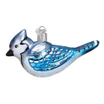 Old World Christmas 16121 Ornament, Bright Blue Jay