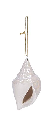 Beachcombers Coastal Life Decorative Beach Ornament with S-Hook (Pearly Crab Shell, 04555)