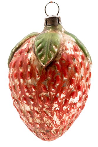 Marolin Strawberry MA2011106 German Glass Ornament w/Gift Box
