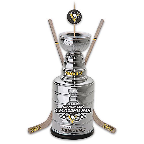 Bradford Exchange Pittsburgh Penguins 2017 NHL Stanley Cup Commemorative Ornament