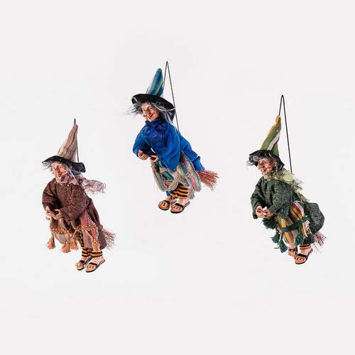180 Degrees EM0982 11″ Witch Gypsy in Sandals Hat Cape Halloween Ornament Decoration Fun
