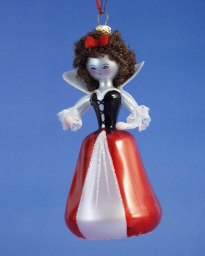 De Carlini Snow White Italian Mouthblown Glass Christmas Ornament