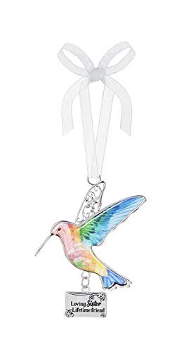 Ganz Decor Life is Beautiful Hummingbird Ornament 3.75″ H (Loving Sister, Lifetime Friend)