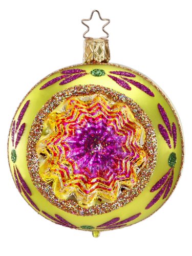 Inge-Glas Reflector Christmas Shine – Lemon Lime 20686R008D German Glass Ornament