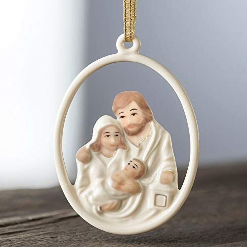 Belleek Nativity Family Ornament