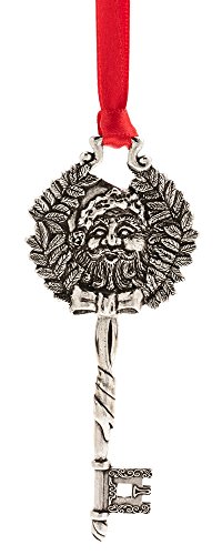 DANFORTH – Santa’s Key Ornament – Pewter – 4 Inches Long – Made in USA – Gift Boxed