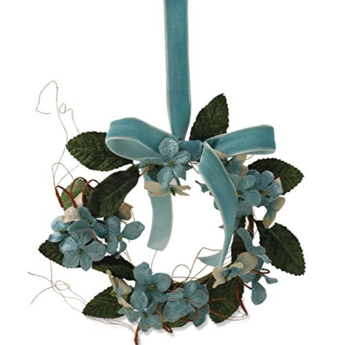 Bethany Lowe Aqua Velvet Candle Ring or Ornament