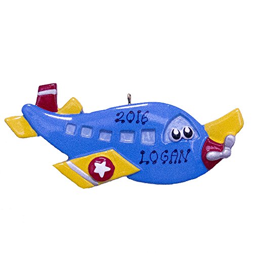 Rudolph and Me Personalized Airplane Christmas Ornament 2018 Free Personalization