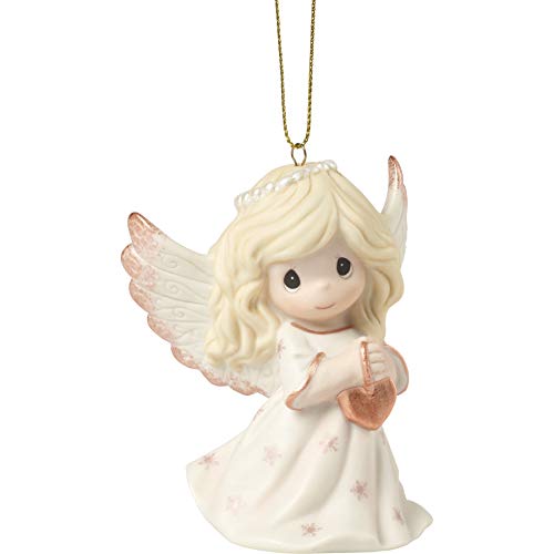 Precious Moments Rejoice in The Wonders of His Love 9th Annual Angel Bisque Porcelain 191024 Ornament, One Size, Multi