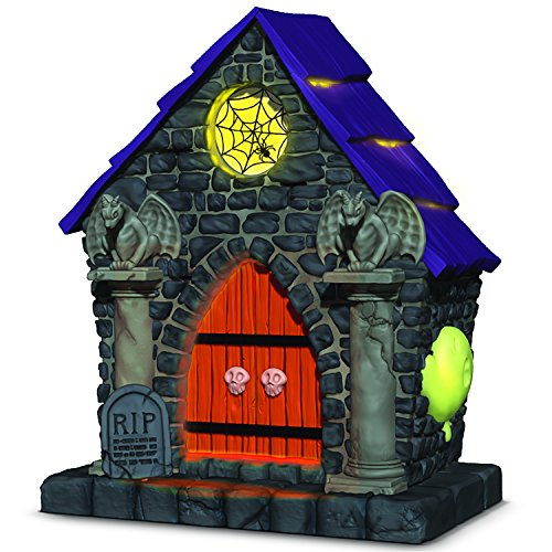 Hallmark Keepsake Halloween Decor Ornament 2018 Year Dated, Haunted House Ghostly Mausoleum With Music and Light