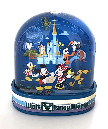 Walt Disney World Mickey Mouse Four Parks Passport Plastic Snowglobe