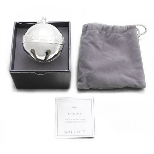 Wallace 2014 Sleigh Bell Silverplate Ornament by