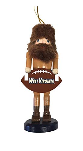 Santa’s Workshop 6″ West Virginia Football Nutcracker Ornament
