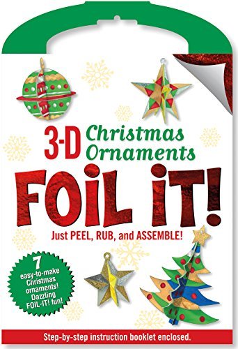 Punch-Out 3-D Christmas Ornaments Foil It! Activity Kit by Peter Pauper Press (2014-07-17)