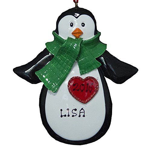 Rudolph and Me Personalized Penguin Christmas Ornament Free Personalization