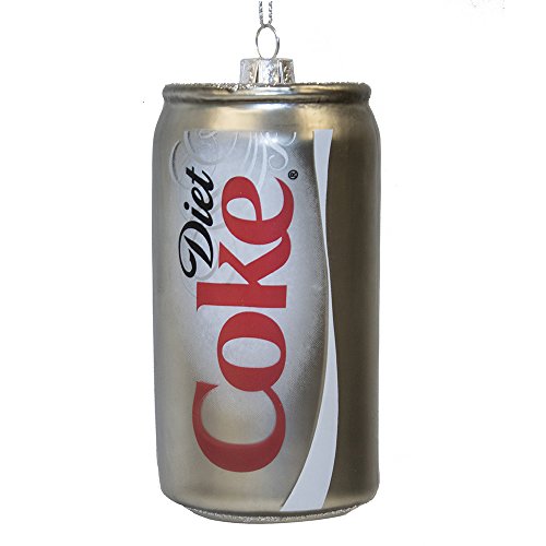 Coca-Cola Kurt Adler 4.375-Inch Glass Diet Coke Can Ornament