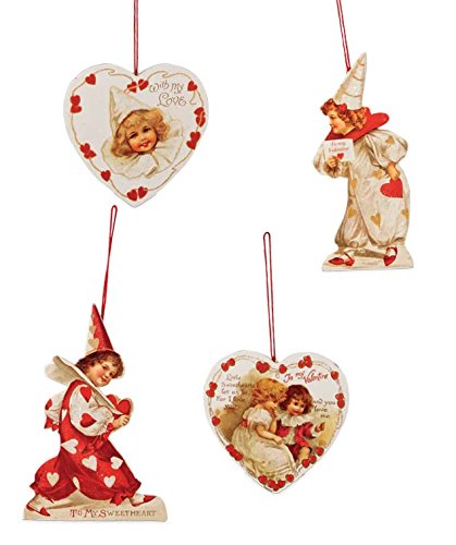 Bethany Lowe Little Sweetheart Valentines Day Ornament Set of 4