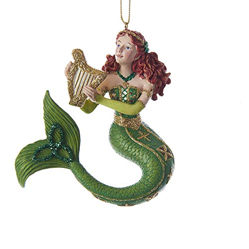 Kurt Adler Kurt S. Adler 6-Inch Resin Ireland Mermaid Ornament